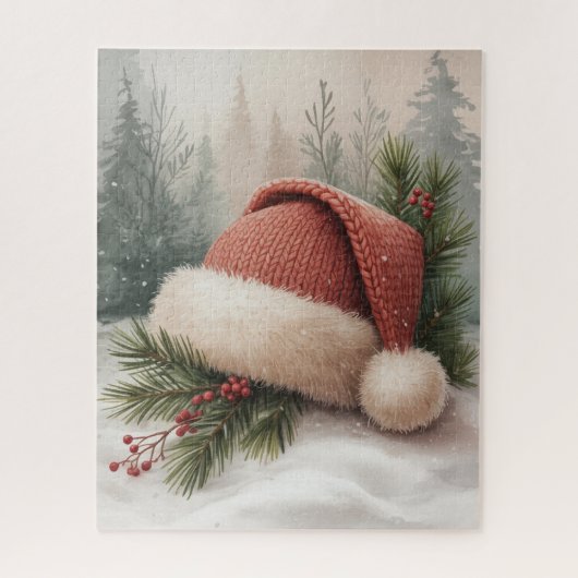 Winterhoofdtelefoonpuzzel Legpuzzel (Verticaal)
