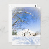 Winterhuis 2 briefkaart (Voorkant / Achterkant)