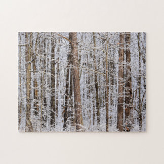 Winterijs Storm in het bos - 11x14 inch Legpuzzel