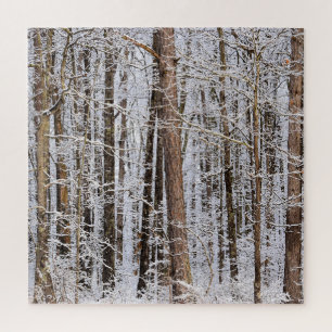 Winterijs Storm in het bos - 20 x 20 inch Legpuzzel