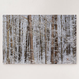 Winterijs Storm in het bos - 20 x 30 inch Legpuzzel