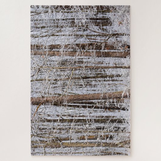 Winterijs Storm in het bos - 20 x 30 inch Legpuzzel (Verticaal)