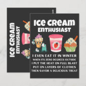 Winterijsenthousiast Briefkaart (Voorkant / Achterkant)