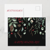 Winterkaart met feestdagen (Voorkant / Achterkant)