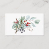 Winterkaart met registergegevens informatiekaartje (Achterkant)