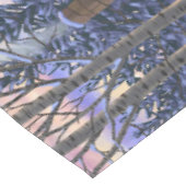 Winterkajuiteter op sneeuwkerst tafelkleed (Gekanteld)