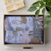 Winterkajuiteter op sneeuwkerst tissuepapier (Geschenk)