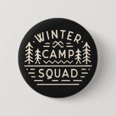 Winterkamp kampeertocht squad bergen retro ronde button 5,7 cm (Voorkant)