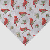 Winterkardinalen- en mijnpapier tissuepapier (Detail)