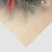  winterkardinalen in Forest Decoupage Tissuepapier (Detail)