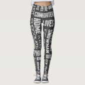 winterkarton collage leggings (Voorkant)