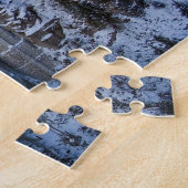 Winterkasteel, psalm 46 1-2 Bijbelvers Legpuzzel (Zijkant)