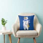 winterkat kussen (Stoel)