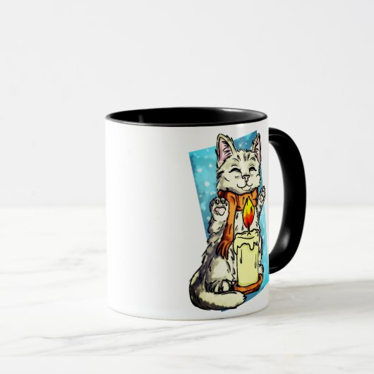 Winterkat Mok (Voorkant rechts)