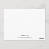 Winterkatten Briefkaart (Achterkant)