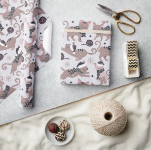 Winterkatten Cadeaupapier