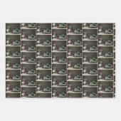  winterkatten inpakpapier set vel (Voorkant)