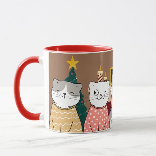 Winterkatten Mok (Links)