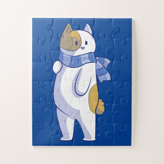 winterkattenpuzzel legpuzzel (Verticaal)