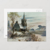  winterkerk briefkaart (Voorkant / Achterkant)