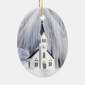 Winterkerk Keramisch Ornament (Achterkant)