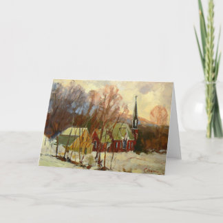 "Winterkerk" Vakantie Kaart