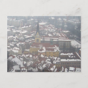 winterkerk van ljubljana briefkaart