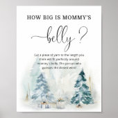 Winterkerst hoe groot is het moemiebelspel poster (Voorkant)