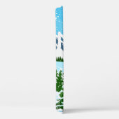 Winterkerstachtergrond. Pijnboomhout en sn Case-Mate iPhone Case (Achterkant / Rechts)