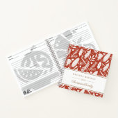 Winterkerstavond feestdag notitieboek (Binnen)