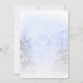 Winterkerstblazers Baby shower Kaart (Achterkant)