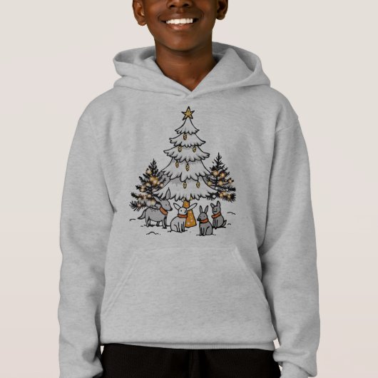 Winterkerstboom gloeiend (Voorkant)