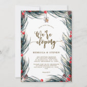 winterkerstfeest met de knot eloponnage kaart (Voorkant)