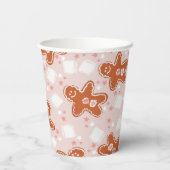 Winterkerstfeestdag Papieren Bekers (Achterkant)