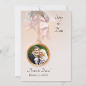 Winterkerstfoto Save the Date Kaart (Voorkant)