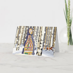 Winterkerstkaart Feestdagen Kaart