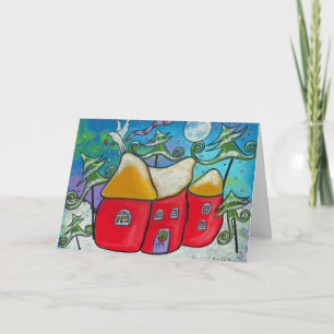 Winterkerstkaart Feestdagen Kaart