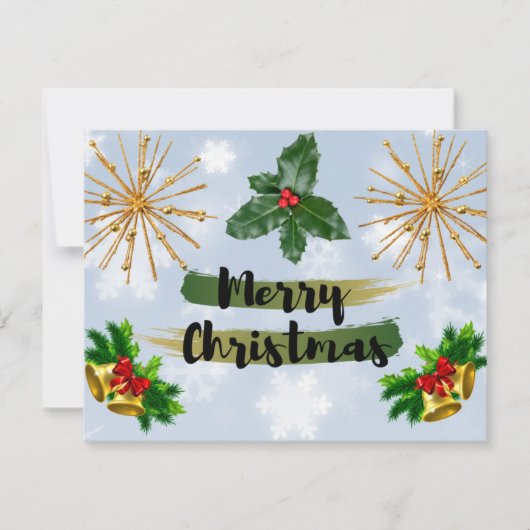 Winterkerstkaart Feestdagenkaart (Voorkant)