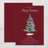 WinterKerstmis: Moderne winterfeest Kaart (Voorkant / Achterkant)