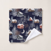 Winterkerstpatroon Bad Handdoek (Wasdoekje)