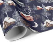 Winterkerstpatroon Cadeaupapier (Rol Hoek)