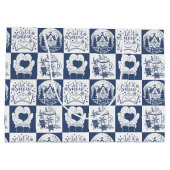 Winterkerstsneeuw Groot Cadeauzakje (Achterkant)