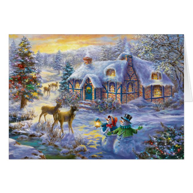 Winterkerstsneeuwbuiksneeuw (Voorkant Horizontaal)