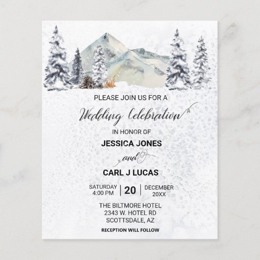 Winterkerstvakantie — Landschapsarchitectuur Flyer (Voorkant)