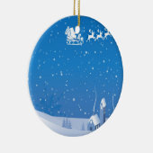 Winterkerstversiering Keramisch Ornament (Rechts)