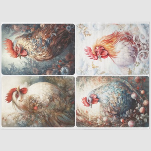 Winterkippen Tissuepapier (Voorkant)