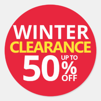 Winterklaring 50% OFF FITY Small Business Ronde Sticker