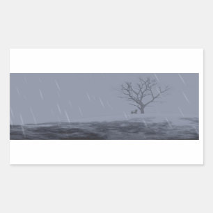 Winterkloosters Rechthoekige Sticker