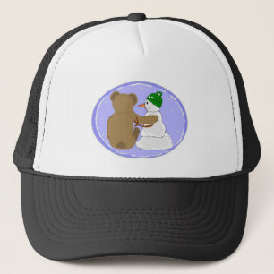 Winterknoppen van vriendschap trucker pet
