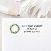 Winterkrans aangepaste Adresetiketten Etiket (Insitu)